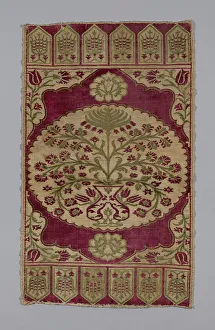 Cushion Cover Prints: Cushion Cover, Turkey, 17th century. Creator: Unknown