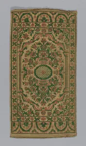 Cushion Cover Prints: Cushion Cover, Turkey, 19th century. Creator: Unknown