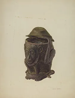 Cuspidor Prints: Cuspidor, c. 1941. Creator: Adolph Opstad