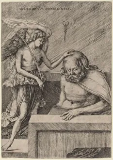 Custodi Nos Dormientes (The Guardian Angel), c. 1509. Creator: Jacopo de Barbari