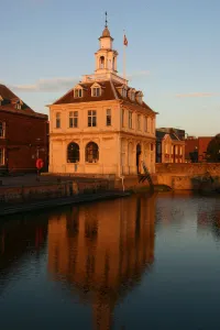 River Ouse Prints: Custom House at dusk, Purfleet, Kings Lynn, Norfolk