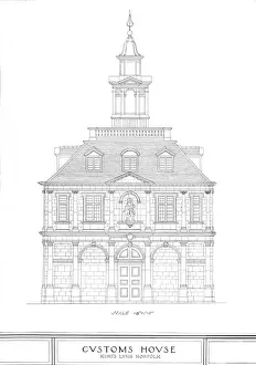 Custom House Prints: Custom House, Kings Lynn, Norfolk, 1925