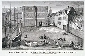 Custom House Prints: Custom House, London, c1815. Artist: Bartholomew Howlett