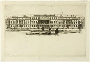Custom House Prints: Custom House, plate one from the London Set, 1899. Creator: David Young Cameron