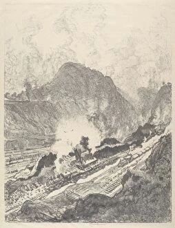 The Cut from Culebra, 1912. Creator: Joseph Pennell