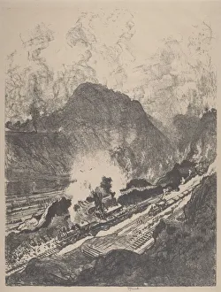 The Cut from Culebra, 1912. Creator: Joseph Pennell