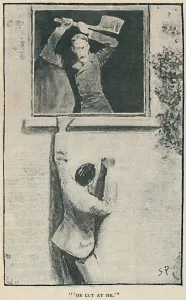 Private Investigator Prints: He Cut At Me, 1892. Artist: Sidney E Paget