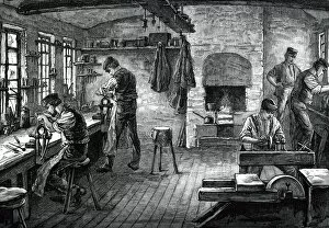 A cutlers shop, c1880