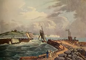 Edward Keble Gallery: Cutter Entering Dover Harbour, 1819. Artist: Robert Havell