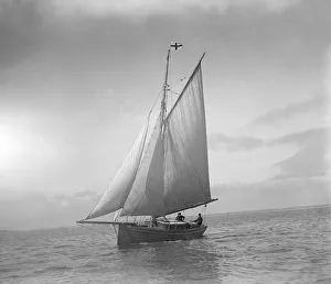 Sophie Prints: The cutter Sophie sailing upwind. Creator: Kirk & Sons of Cowes