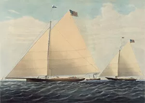 Charles Parsons Gallery: Cutter Yacht 'Scud'of Philadelphia - Modelled by Robert L. Stevens, Esq. 1855
