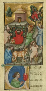 Cutting from Digestum vetus, completed before 1340. Creator: Andrea da Bologna
