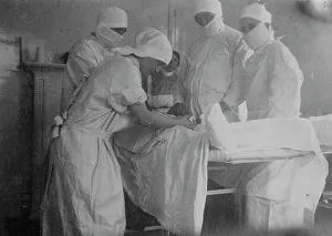 Nurses Prints: Cutting off a foot -- Canadian Hospital