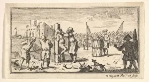 Cutting Off the Nose (Modern Military Punishments), after 1725. Creator: William Hogarth Cutting Off the Nose (Modern Military Punishments), after 1725. Creator: William Hogarth