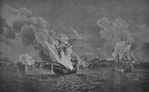 Paton Prints: Cutting-out Affair at Louisbourg, c1760. Artist: Richard Paton