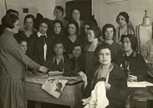 Cutting and sewing circle. Club Communist'. Moscow, 1920-1929. Creator: Unknown. Cutting and sewing circle. Club Communist'. Moscow, 1920-1929. Creator: Unknown