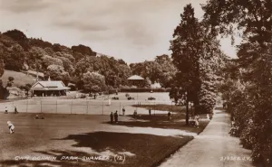 Tennis Court Prints: Cwm Donkin Park, Swansea, 1936. Creator: Unknown