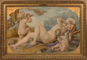 Baudry Gallery: Cybele and Amphitrite, 1859. Creator: Baudry, Paul Jacques Aime (1828-1886)