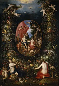 Cult Of Cybele Gallery: Cybele and Seasons, before 1618. Artist: Balen, Hendrik I, van (1575-1632)