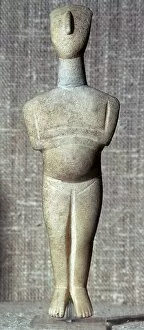 Cyclades Gallery: Cycladic marble figure, 25th century BC
