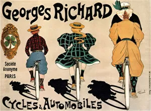 Cycle Gallery: Cycles and cars Georges Richard, 1896. Artist: Fernel, Fernand (1872-1934)