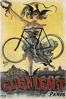 Cyclist Prints: Cycles Clement, 1898. Artist: Paleologue (Paleologu), Jean de (1855-1942)