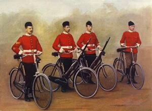 1899 1902 Collection: Cyclists - Lancashire Fusiliers, 1900. Creator: Gregory & Co