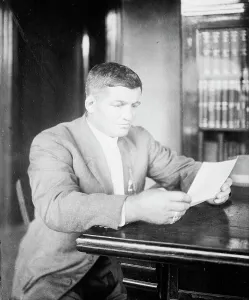 Pugilist Prints: Cyclone Johnny Thompson, between c1910 and c1915. Creator: Bain News Service