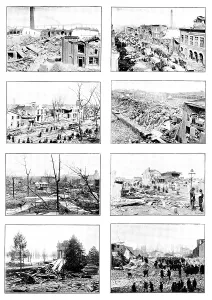 Deaths Prints: The Cyclone at Louisville, Kentucky, United States, 1890. Creator: Unknown
