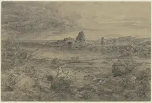 Ludwig Prints: The Cyclopean rocks near Sciacca, mid-late 19th century. Creator: Ludwig Metz