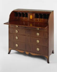 Cylinder Desk, 1785/93. Creators: John Bankston, Richard Lawson Cylinder Desk, 1785/93. Creators: John Bankston, Richard Lawson