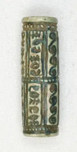 Spiral Prints: Cylinder with Geometric Designs and Hieroglyphs, Egypt, Second Intermediate Period