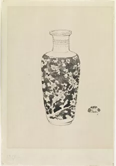 Cylindrical vase with thick neck, 1876. Creator: James Abbott McNeill Whistler