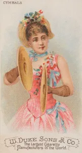 Percussion Prints: Cymbals, from the Musical Instruments series (N82) for Duke brand cigarettes, 1888. 1888