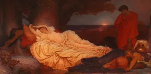 Pre Raphaelites Gallery: Cymon and Iphigenia, 1884. Artist: Leighton, Frederic, 1st Baron Leighton (1830-1896)