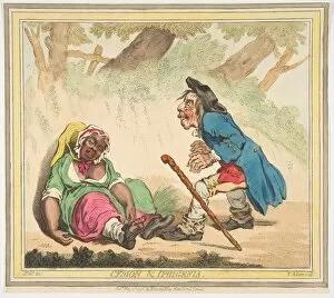 Gillray Collection: Cymon and Iphigenia, May 2, 1796. Creator: James Gillray