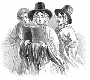 Choir Collection: The Cymreigyddion Festival - chorus singers, 1845. Creator: Unknown