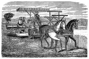 Cyrus Hall Mccormick Gallery: Cyrus McCormicks reaper and binder, 1877