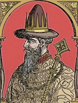 Colorised Collection: The Czar Ivan the Terrible, 1590, (1903). Artist: Hans Wengel