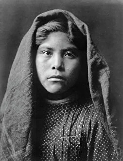American Indian Collection: Czele Marie (School girl), c1907. Creator: Edward Sheriff Curtis