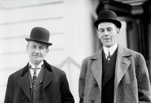 Bowler Hats Prints: D. Helm, Right, 1911. Creator: Harris & Ewing
