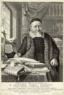 D. Leonardus Marius Goezanus, pub. 1654 (engraving). Creator: Claes Corneliszoon Moeyaert 