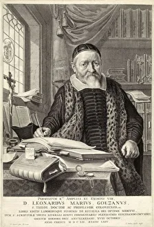 D. Leonardus Marius Goezanus, pub. 1654 (engraving). Creator D. Leonardus Marius Goezanus, pub. 1654 (engraving). Creator