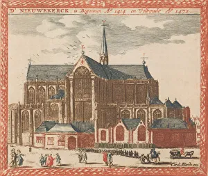 Nieuwe Kerk Prints: D Nieuwe Kerck, in: Tooneel Der Voornaamste Nederlands Huizen, En Lust Hoven