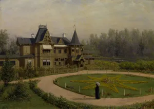 Dacha Prints: A Dacha, 1892. Artist: Lagorio, Lev Felixovich (1827-1905)