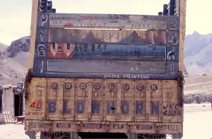 India Asia Prints: Dada Painting on the back of a truck