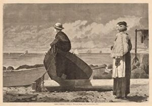 Anticipation Gallery: Dads Coming!, published 1873. Creator: Winslow Homer
