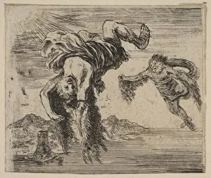 Incident Prints: Daedalus and Icarus, from Game of Mythology (Jeu de la Mythologie), 1644
