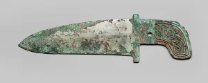 Bronzebronze Prints: Dagger-Axe (ge), Shang dynasty (1600 - 1046 B. C. ). Creator: Unknown