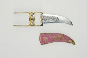 Sheath Prints: Dagger (Katar), 18th century. Creator: Unknown